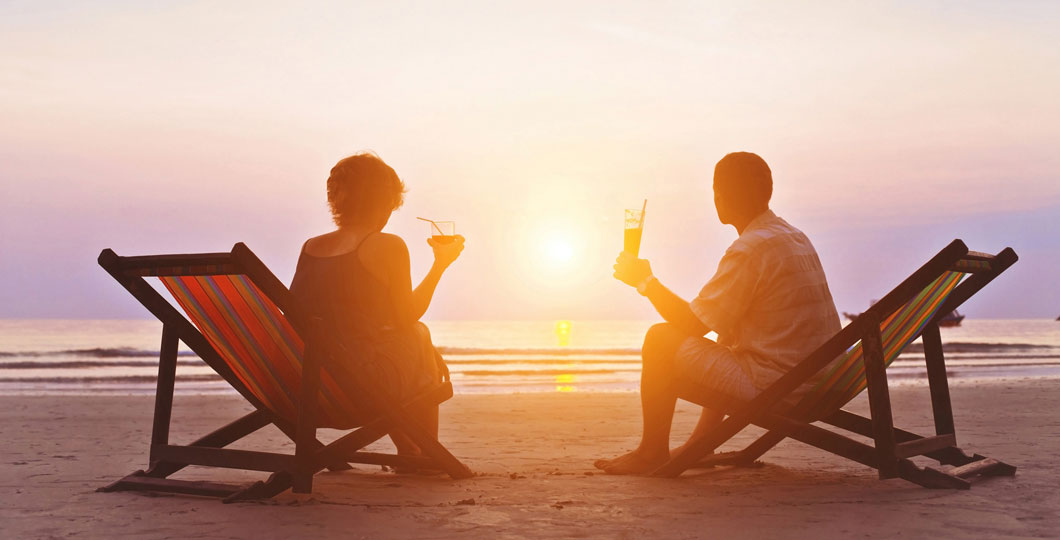 Sunset on the beach in Gulf Shores